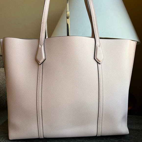 Tory Burch Perry Pink Tri Compartment Large Tote! Used Once! Retail $448 - Picture 2 of 16